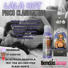 LALA HOT PISCO CLANDESTINO TIENDAS AMOR